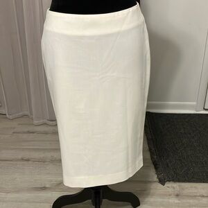 A beautiful beige skirt.